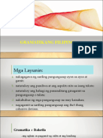 Aralin 10 - Gramatikang Filipino