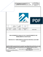 16-Procedimiento para El Uso y Mantenimiento de Herramientas Manuales - ALICORP