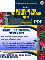 Philippine Normal University Mindanao Bachelor in Mathematics Education - II Individualized Educational Program (IEP