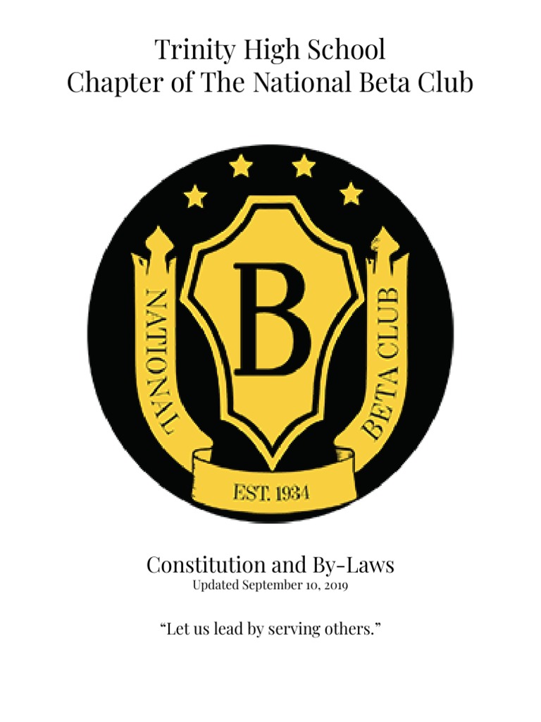 Ths Beta Club Constitution By-Laws 2023 | PDF | Committee | Presidents ...