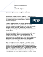 Trabalho de Energia e Sustentabilidade