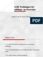 Fet Ci Lecture Notes Prof Kmoin Seismic Retrofit Techniques For Masonry Buildings An Overview PDF