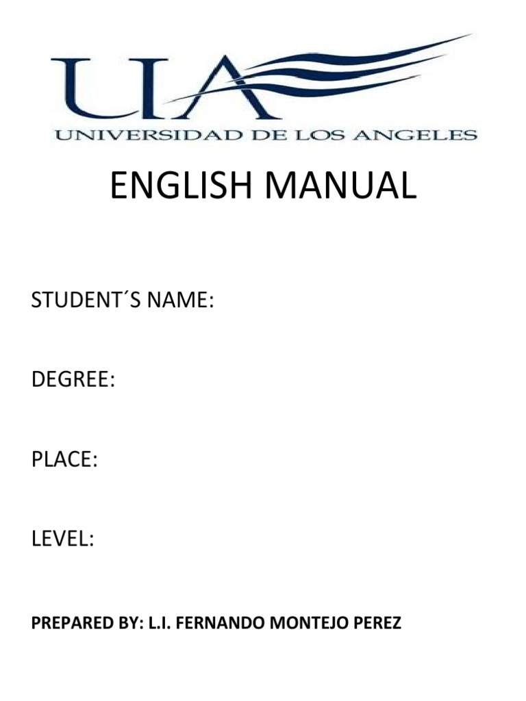 MANUAL DE INGLES 1 FG | PDF | Plural | Grammatical Number