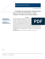 Contribuições da perspectiva montessoriana para o ensino da matemática