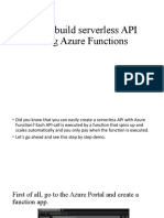 Easily Build Serverless API Using Azure Functions