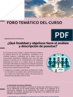 Foro Temático Del Curso Adm. Personal