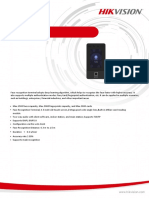 DS K1T342MFX Face Recognition Terminal - Datasheet - V1.0 - 20220825