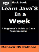 Learn Java 8 in A Week - A Beginner's Guide To Java Programming PDF