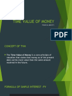Time Value of Money Financial Markets