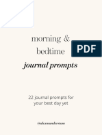 Morning & Bedtime: Journal Prompts