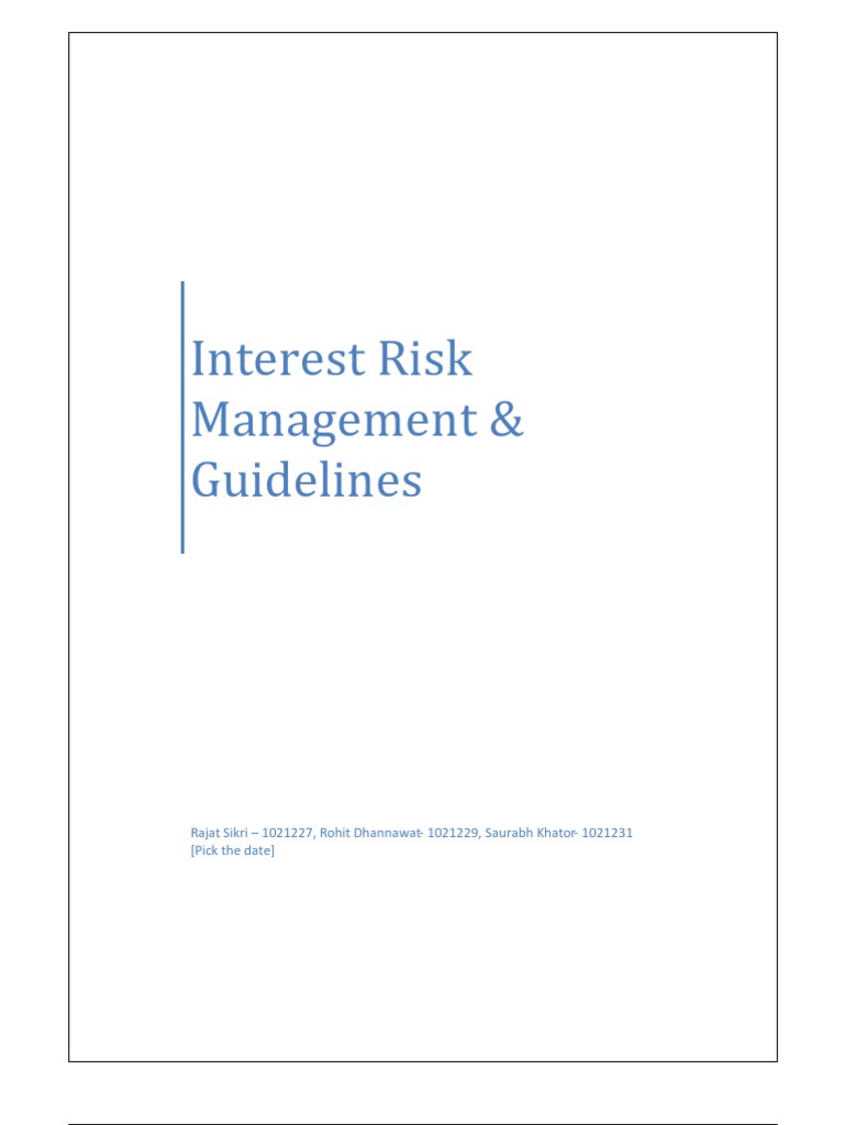 Managing Interest Rate Risk in Basel | PDF | Risk | Interest