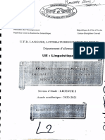 Linguistique Appliquée - L2 PDF