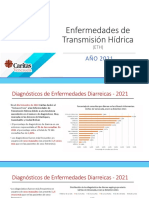 Extracto Enfermedades de Transmisión Hídrica Año 2021 en Cáritas de Venezuela