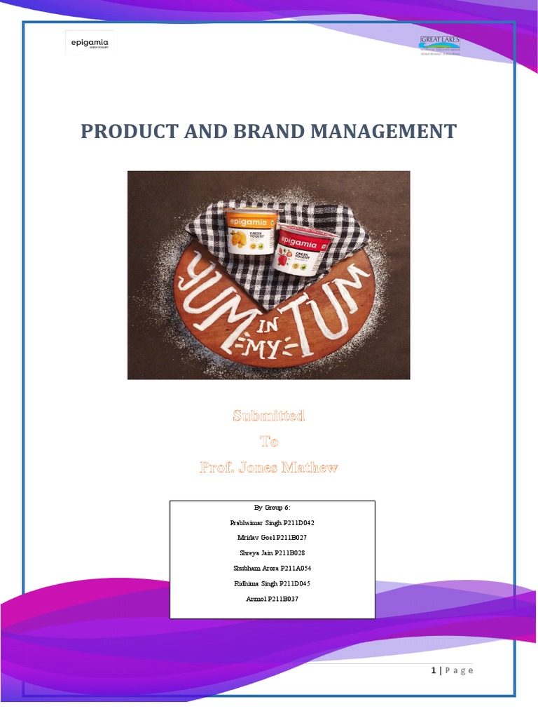 PBM Project Group 6 | PDF | Yogurt | Sampling (Statistics)