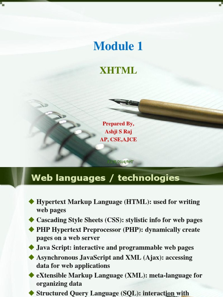WT Module1 | Download Free PDF | Html Element | Html