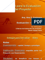 Enfoque para Evaluar Proyectos