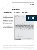 Simulating Denial Increases False Memory Rates For