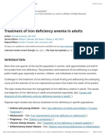 Treatment of Iron Deficiency Anemia in Adults - UpToDate