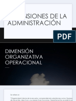 Dimensiones de La Administración