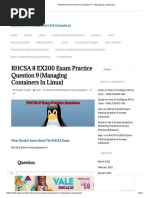 RHCSA 8 Exam Practice Question 9 - Managing Containers