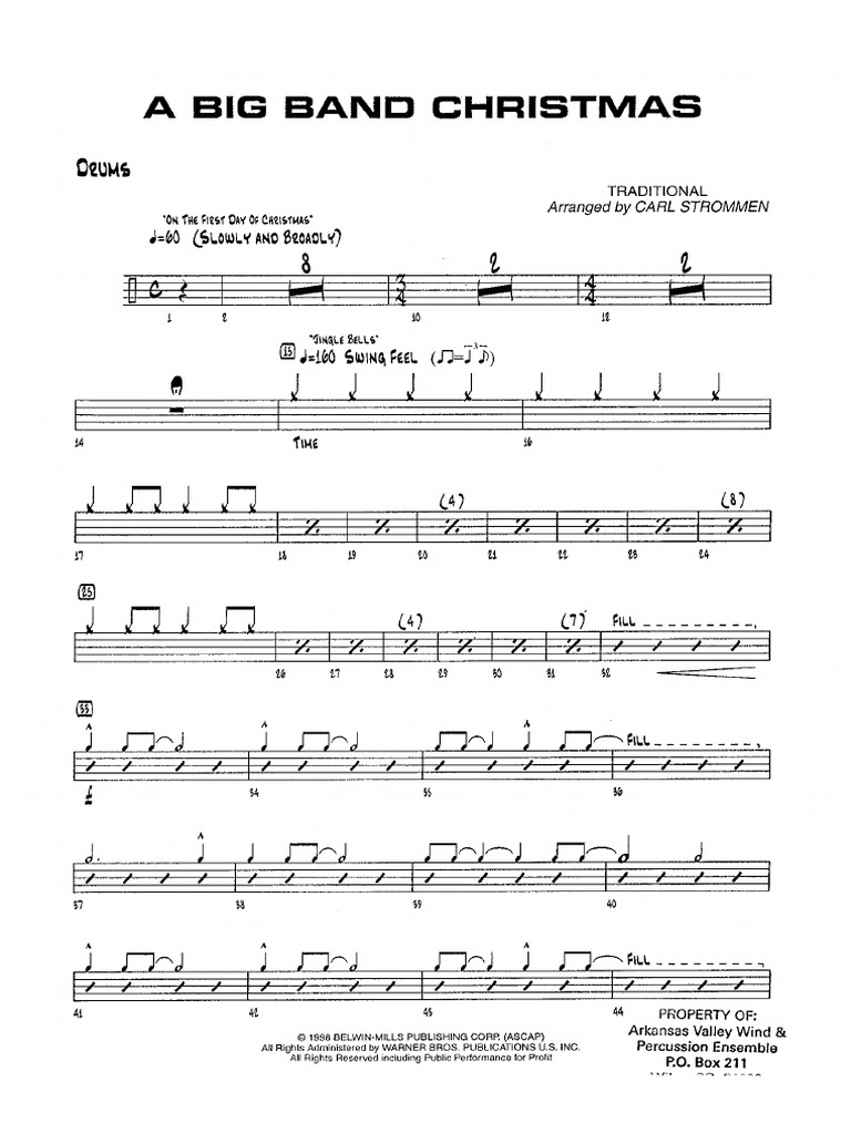 A Big Band Christmas Drum Set PDF PDF