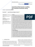 J Food Process Engineering - 2019 - Roohi - Experimental and Computational Fluid Dynamics Modeling of Satureja Khuzestanica