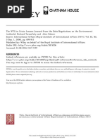 The WTO in Crisis: Lessons Learned From The Doha Negotiations On The Environment Author(s) : Richard Tarasofsky and Alice Palmer