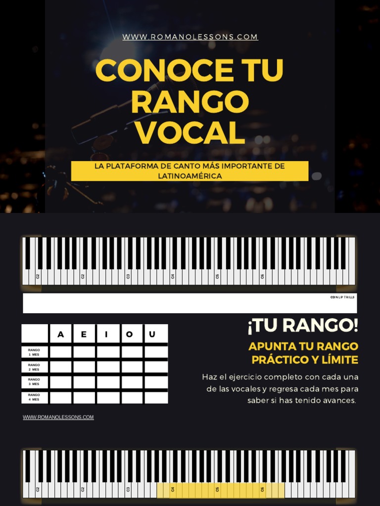Conoce Tu Rango Vocal | PDF