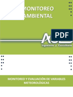 1 Monitoreo Ambientales (Aire - Agua - Suelo - Meteorologia)