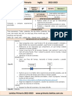 Marzo - 4to Grado Inglés (2022-2023)