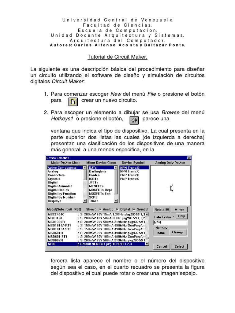 Circuit Maker Tutorial PDF Point and Click Informática