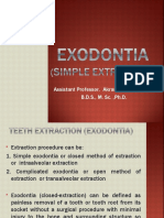 Extraction of Teeth