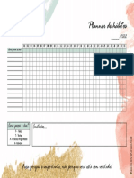 Planner de hábitos para autoconhecimento