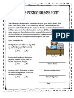 Internet Release Form