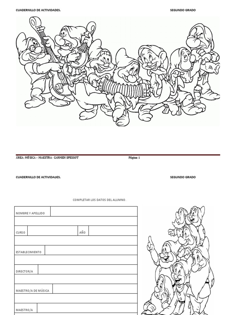 Cuadernillo de Actividades Segundo Grado-1 | PDF | Bailes | Las artes ...