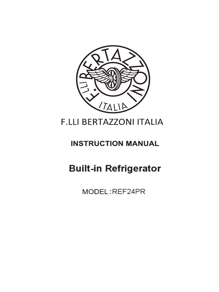 Bertazzoni REF24PR ENG FR Manual Rev1 PDF PDF Nourritures