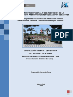 REGEN Zonificacion Huacho 2014 PDF