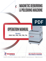 Magnetic Deburring & Polishing Machine Operation Manual
