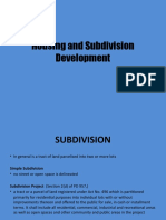 Philippine Housing and Subdivision Development - PART I
