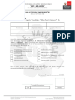 Ficha y Solicitud de Inscripcion PDF