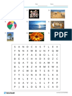 At The Beach Wordsearch