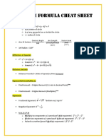SAT Math Formula Sheet