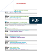 7 Day - Low Oxalate-Sodium, High Calcium Meal Plan