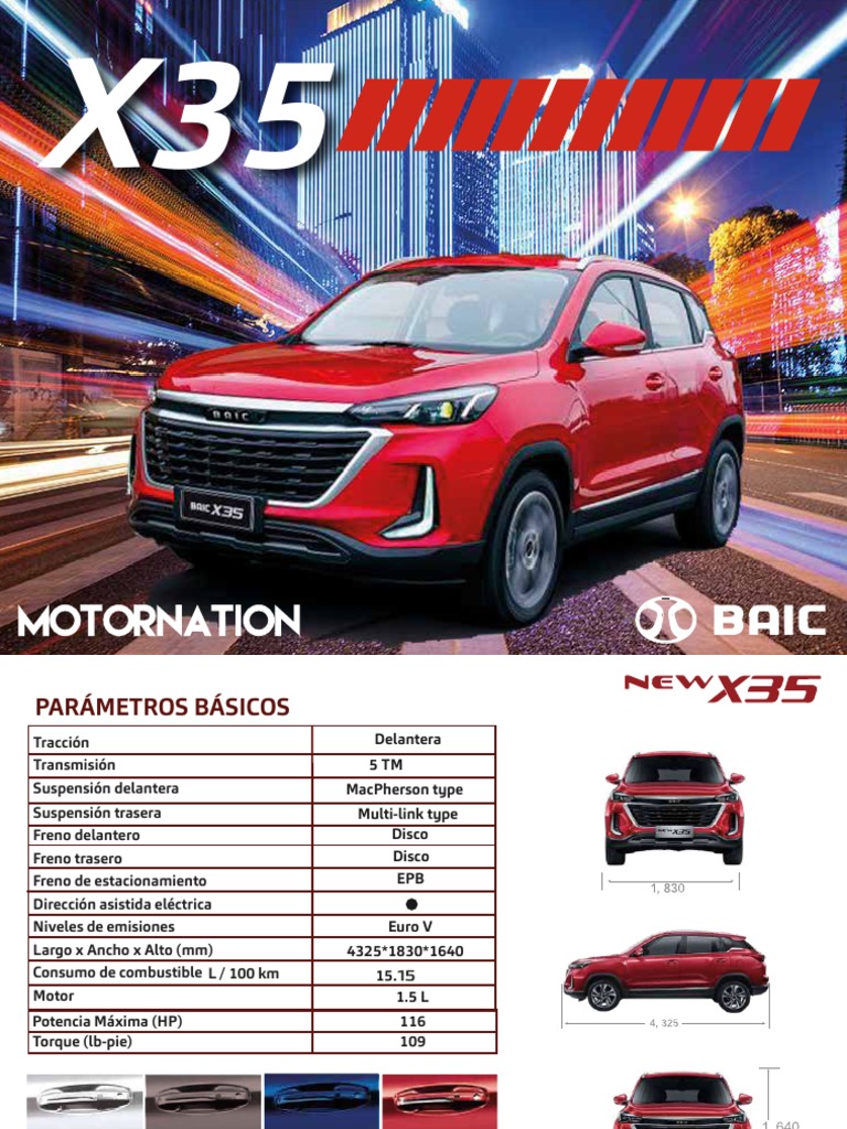 Baic X35 | PDF | Vehículo de motor | Bienes manufacturados