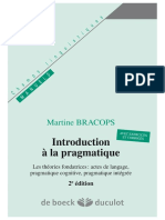 Introduction À La Pragmatique. Les Théories Fondatrices-Actes de Langage, Pragmatique Cognitive, Pragmatique Intégrée PDF
