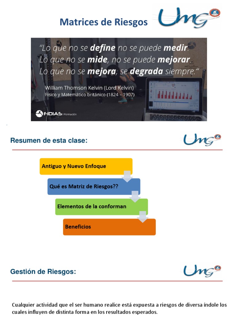 Clase 4 - Presentacion Clase Matrices de Riesgo | PDF | Riesgo ...