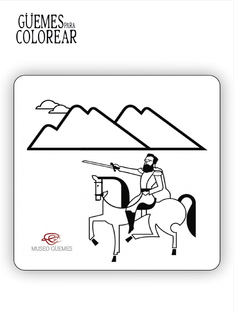 MG Güemes para Imprimir y Colorear | PDF