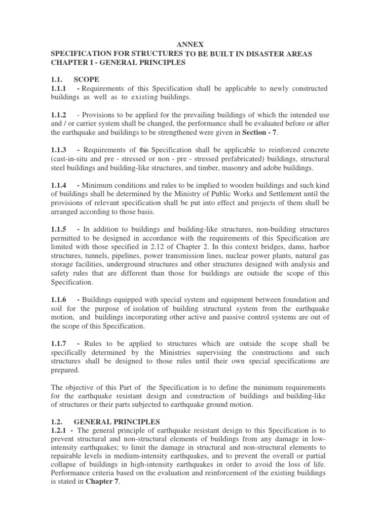 Turkish Earthquake Building Code 2018 | PDF | Reinforced Concrete ...
