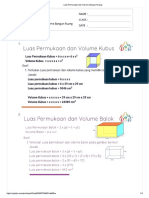 Luas Permukaan Dan Volume Bangun Ruang PDF