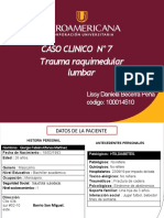 Caso Clinico Trauma Raquimedular Practica Umhes La Victoria